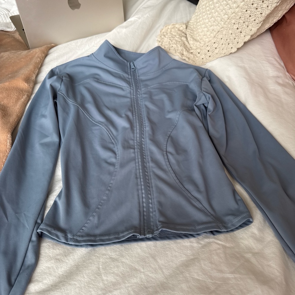 Source Unknown Slate Blue Zip-Front Utility Jacket